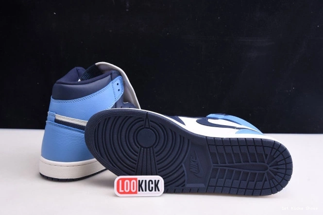 1st Kicks Shoes 1 Jordan High OG 555088-140 Retro Obsidian Air 0815